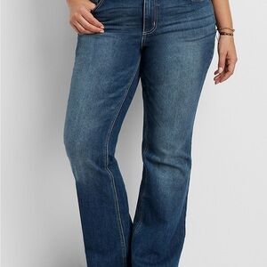 Maurices Ellie Plus Size Slim Hip & Thigh Boot Cut Jeans 15/16 NEW